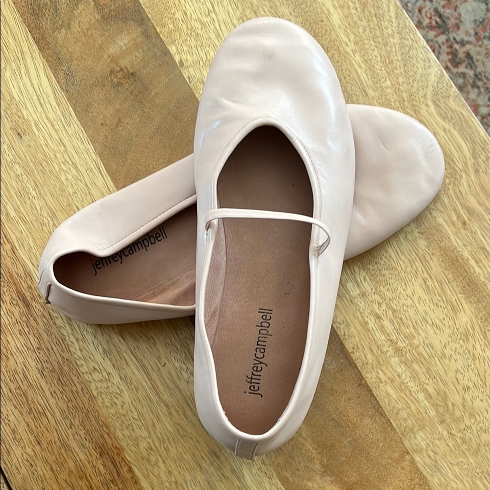 Jeffrey Campbell light pink “Dancerina” Flats with Elastic Strap - Picture 3 of 3